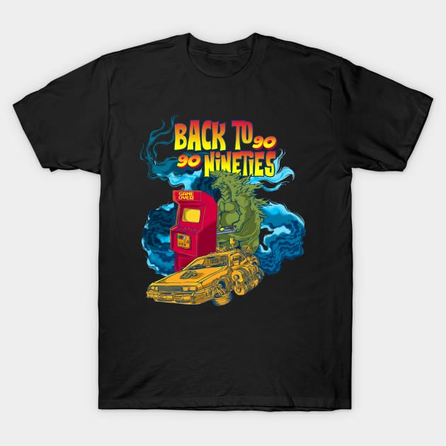 Back to 90 T-Shirt by Artwork Simpson